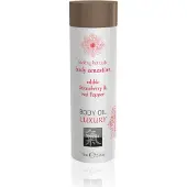 Hot - Shiatsu Luxury - ätbar massageolja - jordgubb-rödvin (75 ml)