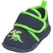 Playshoes Innesko 'Drache' marinblå / limone / neongrön / mörkorange