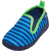 Playshoes Innesko 'Ringel' marinblå / himmelsblå / limette