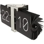 Karlsson Flip clock svart 36 x 8,5 x 14 cm bordsklocka KA5601BK