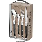 Lou Laguiole Tradition Bestickset 24 Delar - Bestickset Rostfritt Stål Antracit