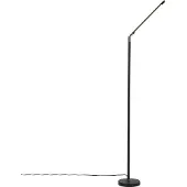 QAZQA Modern golvlampa svart inkl LED med touch-dimmer - Berdien