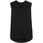 LASCANA Blus 'Silver Stud' svart