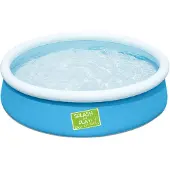 Bestway Fast Set 57241, 477 l, Uppblåsbar pool, Blå, Grön, Orange, 1,93 kg