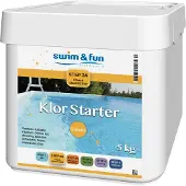 Swim & Fun Klor Starter Snabblösande Granulat - 5 kg - Steg 2A