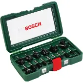 Bosch Tillbehör - låda med 15 fräsar 8mm