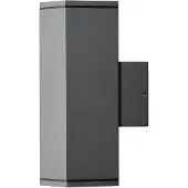 Konstsmide Monza Up & Down 7907-370 Utomhusväggbelysning Halogen GU10 70 W Antracit