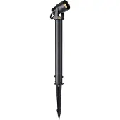 Markslöjd Garden 24 LED markspettspotlight Spotlight 6 Watt Spotlight, dimbar, Svart, Aluminium / grå / zink, Modern