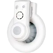 Fresh Fläkt Pax Passad 31 för vägg med vindstopp, fuktkontroll, ljus/PIR-sensor och timerfunktion. Luftvolym 95m³/h, mått Ø172x210/Ø100mm