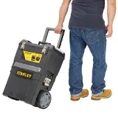 Stanley 1-93-968 Mobile Work Centre - Koffer mit Rollen Verktygslåda (tom) Svart