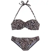 LASCANA Bikini brun / svart / naturvit