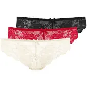 LASCANA String kräm / röd / svart
