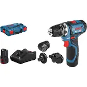 Bosch borr-/skruvdragare GSR 12V-15 5I1, 2x2,0 Ah
