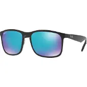 Ray-Ban Solglasögon RB4264 601SA1 Matt Svart Blå Flash Polariserad Chromance