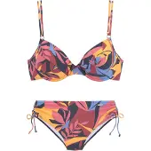 Sunseeker Bikini blå / limone / pitaya / gammalrosa