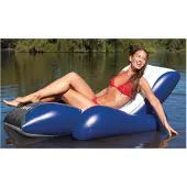 Intex Floating Recliner Lounge, Svart, Blå, Vit, Badfåtölj, Monokromatiskt, Vinyl, Man / Kvinna, 100 kg