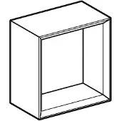 Geberit Väggbox iCon kvadratisk lava matt