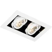 QAZQA Modern infälld spotlight vit 2-ljus justerbar - Oneon 70