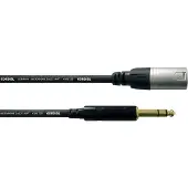 Cordial CFM1,5MV XLR Adapterkabel [1x XLR-hankontakt - 1x Teleplugg 6.35 mm] 1.50 m Svart