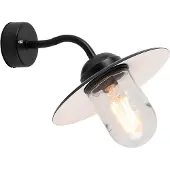 QAZQA Smart utomhusvägglampa svart IP44 inkl WiFi A60 - München