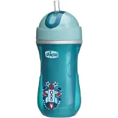 Chicco Sport Blå termos med sugrör 14m+ 266 ml
