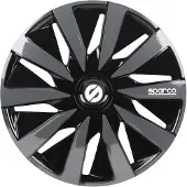 Sparco 4Piece Sparco Navkapslar sat Lazio 15tums svart grå