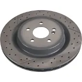 FEBI BILSTEIN Bromsskiva 107722 bak, ventilerad, slits, höggradigt förkolnad, 1 Stycke
