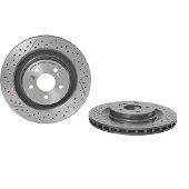 Brembo Bromsskiva 9925741 bak, ventilerad, slits, höggradigt förkolnad, 1 Stycke