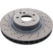 FEBI BILSTEIN Bromsskiva 37725 fram, ventilerad, perforerad, 1 Stycke