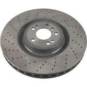 FEBI BILSTEIN Bromsskiva 107711 fram, ventilerad, perforerad, höggradigt förkolnad, 1 Stycke