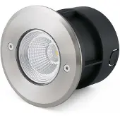 Faro 60° strålvinkel – LED-markinbyggnadsspot Suria-3 SURIA-3, Aluminium / grå / zink, Aluminium / grå / zink, Modern, LED-markspotlight