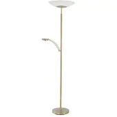 Paul Neuhaus LED uplight golvlampa Alfred, dimbar, Mässing / guld, Vardagsrum / matsal, Metall, Modern, LED-golvlampa