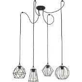 TK Lighting Hänglampa Galaxy , dimbar, Svart, Vardagsrum / matsal, Metall, Modern, Pendellampa