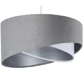 Maco Design Hänglampa Vivien , dimbar, Aluminium / grå / zink, Vardagsrum / matsal, Textil / tyger / siden, Modern, Pendellampa