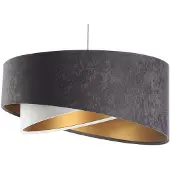 Maco Design Hänglampa Vivien , dimbar, Aluminium / grå / zink, Vardagsrum / matsal, Textil / tyger / siden, Modern, Pendellampa
