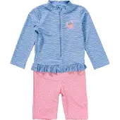 Playshoes UV-skydd ljusblå / rosa