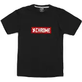 Chrome Horizontal Red Logo T-shirt Med Korta ärmar