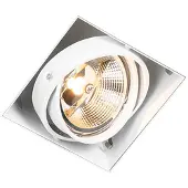 QAZQA Infälld spotlight vit GU10 AR111 utan ram justerbar - Oneon