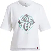 Five Ten Cropped Graphic T-shirt Med Korta ärmar