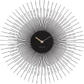 Karlsson Peony svart väggklocka 45 cm KA5817BK