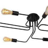 Lucide Taklampa Lester, dimbar, Svart, Vardagsrum / matsal, Metall, Modern, Taklampa