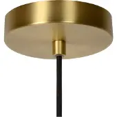 Lucide Glashänglampa Maloto, Ø 30 cm, bärnsten dimbar, Creme / bärnsten, Vardagsrum / matsal, Glas