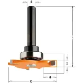 Cmt Skivnotfräs 923.350.11A; 5/47,6 mm; med kullager