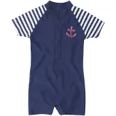 Playshoes UV-skydd marinblå / röd / vit