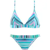 Venice beach Bikini turkos / aqua / rosa / vit
