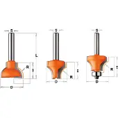 Cmt Avrundningsfräs ; S=8 mm; D=25 mm; R=10 mm