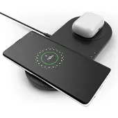 Belkin 2x Trådlös Dubbel Laddningsplatta Med Psu-laddare 10w
