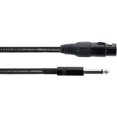 Cordial EM 10 FP XLR Anslutningskabel [1x XLR-kontakt 3-polig - 1x Teleplugg: 6,3 mm (mono)] Svart