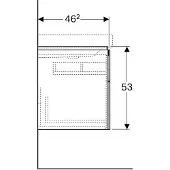Geberit Underkläder Xeno² m/fl 2 skuf greig