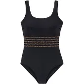 LASCANA Baddräkt beige / brun / svart